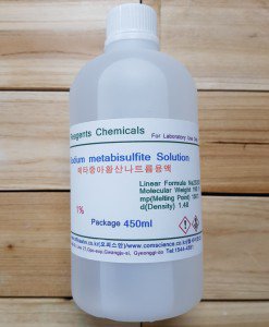 메타중아황산나트륨용액 1%  Sodium metabisulfite Solution  화)450ml - 인터파크