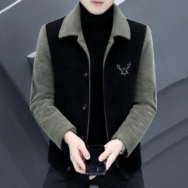 남성 트위드 숏 재킷 가을 겨울 따뜻한 캐주얼 자켓 남자 출근룩 패션복 - 인터파크 쇼핑